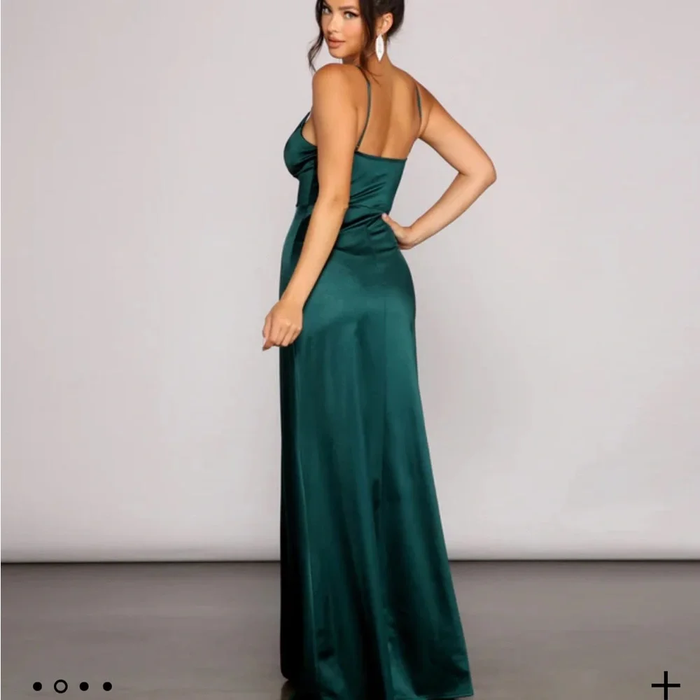 Windsor size xs green silk dress! - Picture 4 of 4